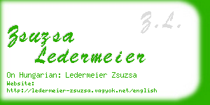 zsuzsa ledermeier business card